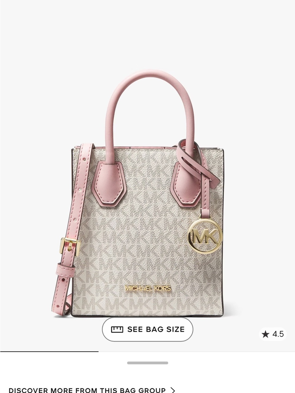 Michael Kors Pink X Mercer Mini Signature Tote